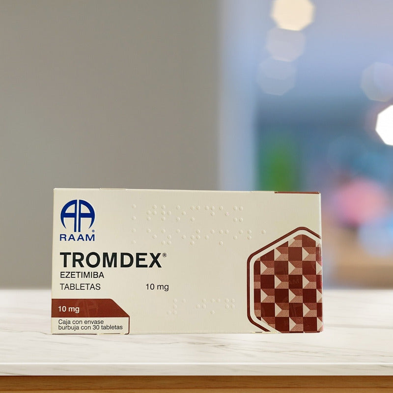 Tromdex Ezetimiba 10 Mg 2 Cajas Con 30 Tabletas C/u Raam
