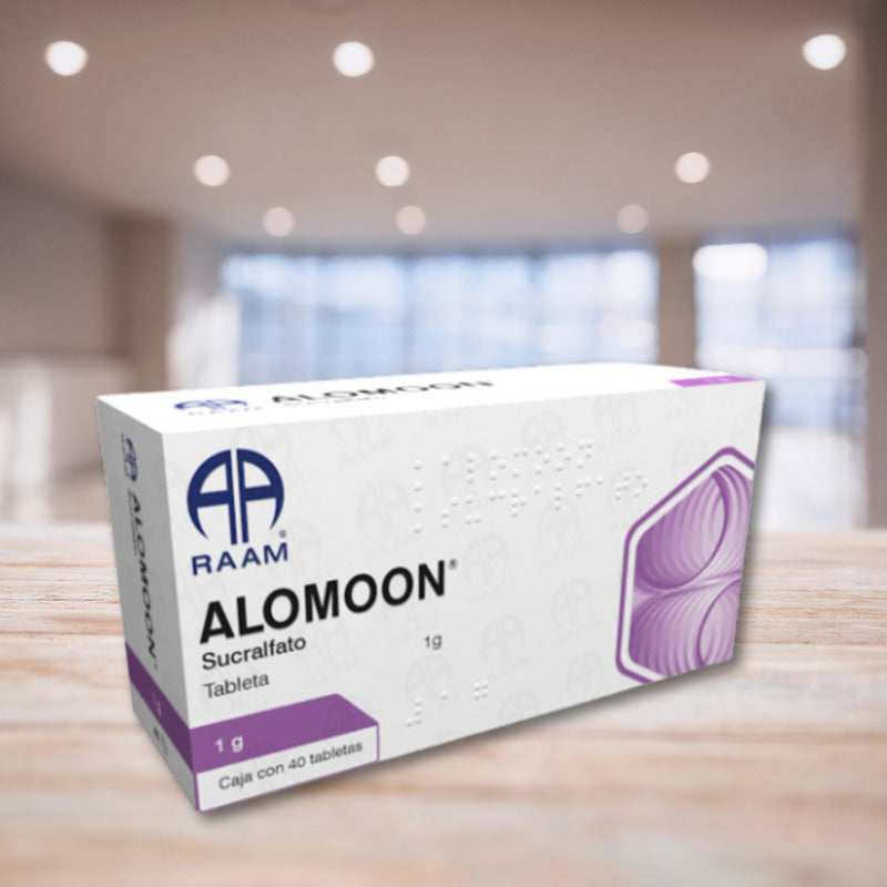 Alomoon Sucralfato 1 G 2 Cajas 40 Tabletas C/u Raam