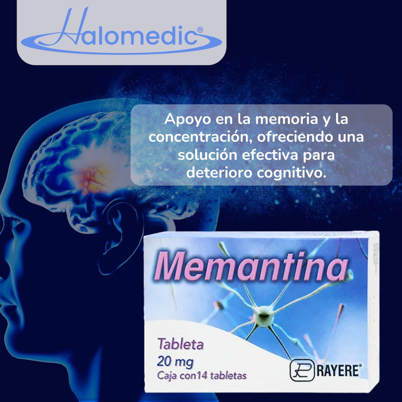 Pack Memantina 20 Mg 2 Cajas Con 14 Tabletas C/u