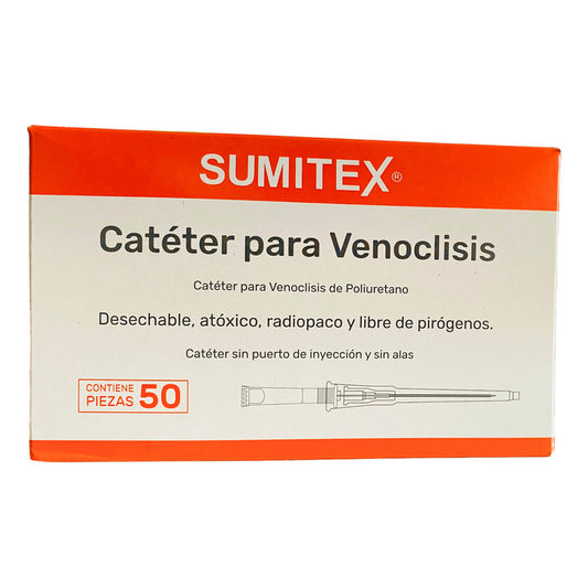 Catéter P/venoclisis 18g Caja Con 50 Unidades Sumitex Jayor