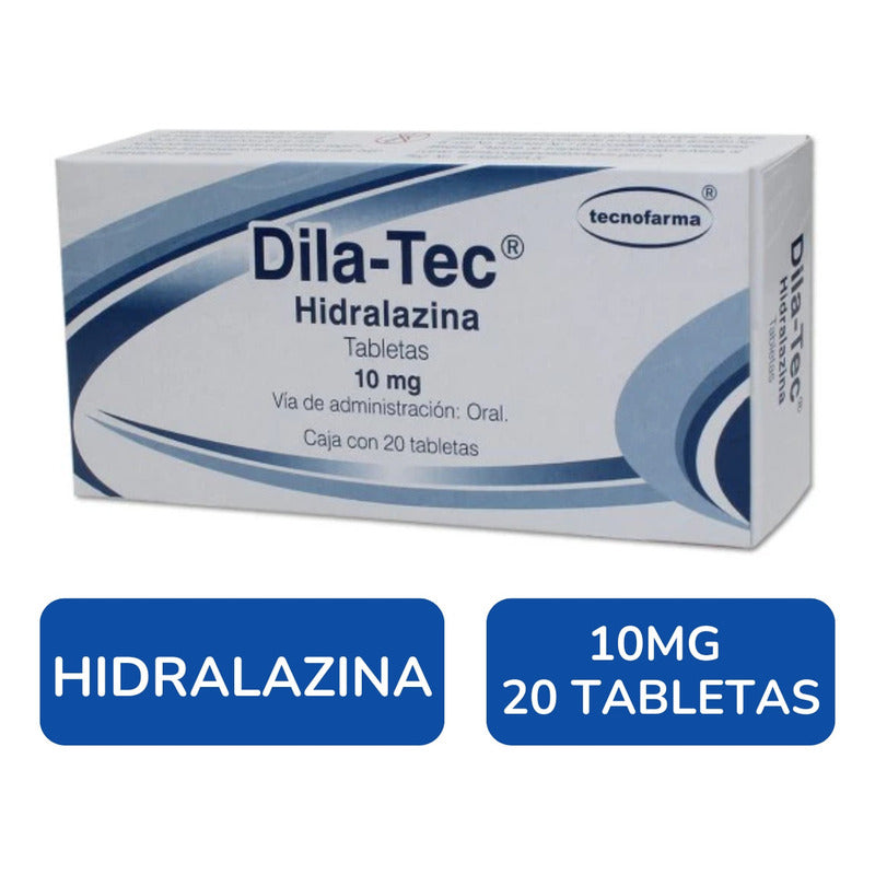 Dila-tec Tabletas 10 Mg Caja Con 20 Tabletas