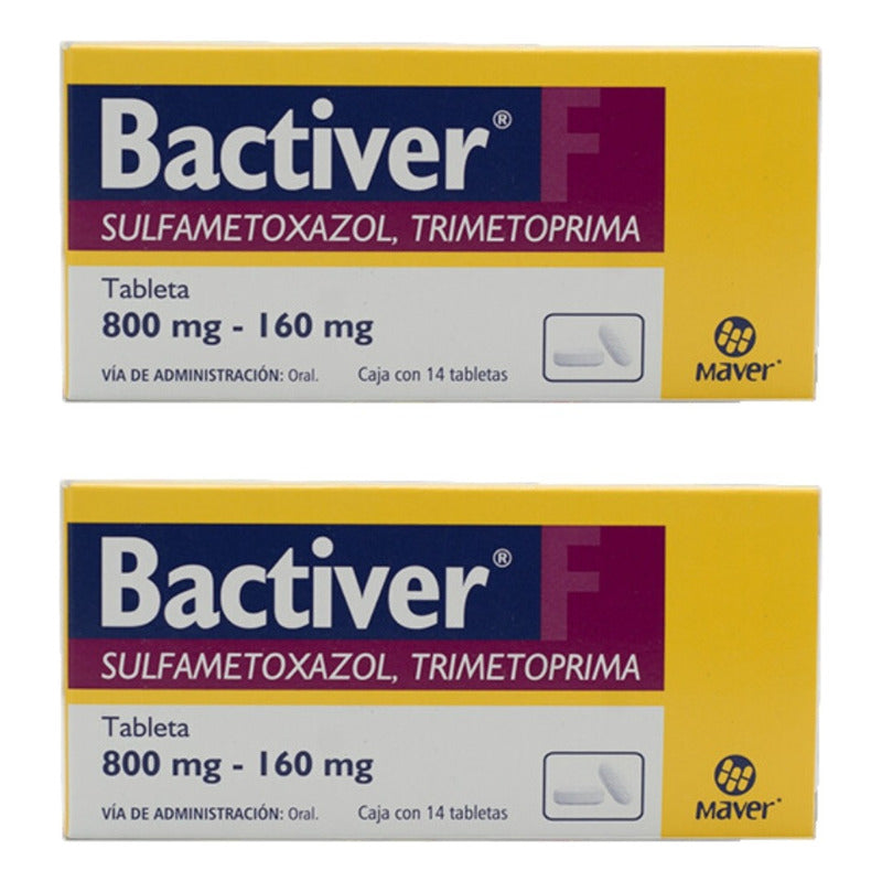 Bactiver Sulfametoxazol Trimetoprima Maver Duo 14 Tabs C/u