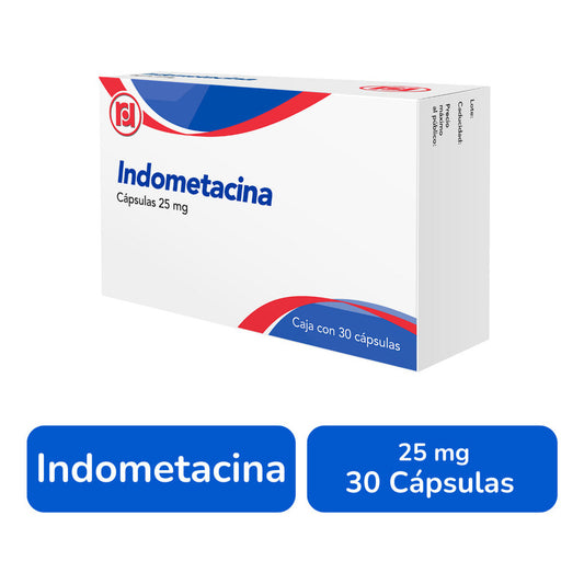 Indometacina 25 Mg Caja Con 30 Cápsulas Randall