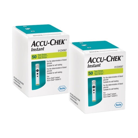Accu - Chek Instant Paquete 100 Tiras Reactivas P Glucómetro Blanco