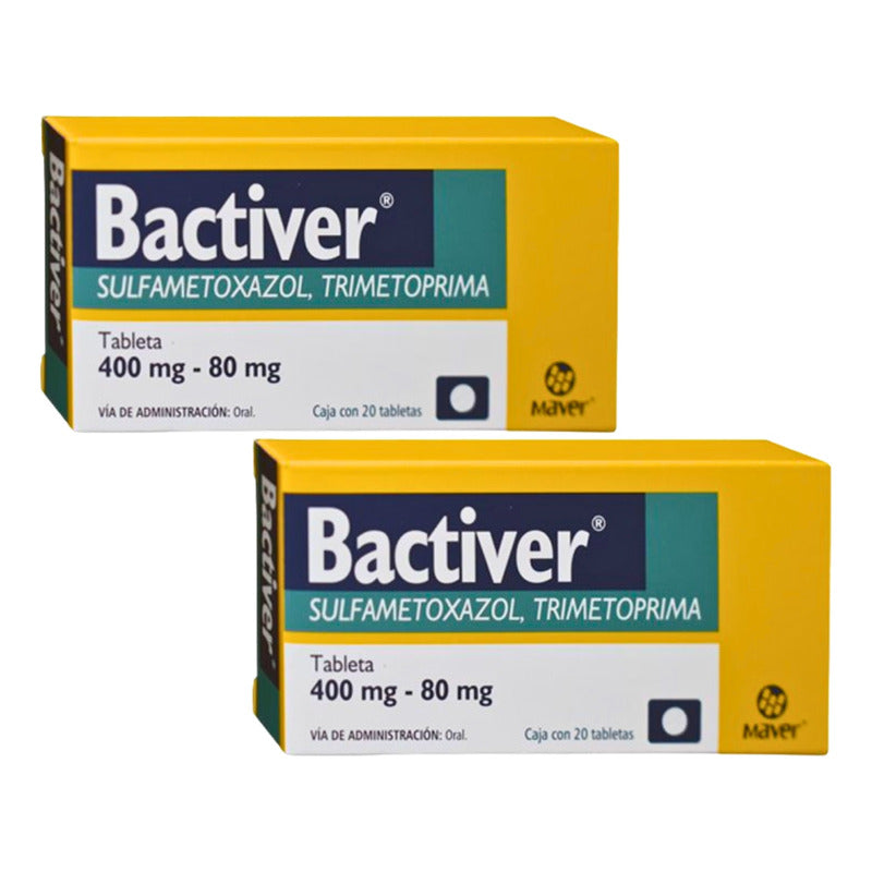 Bactiver Sulfametoxazol Trimetoprima Maver Duo 20 Tabs C/u