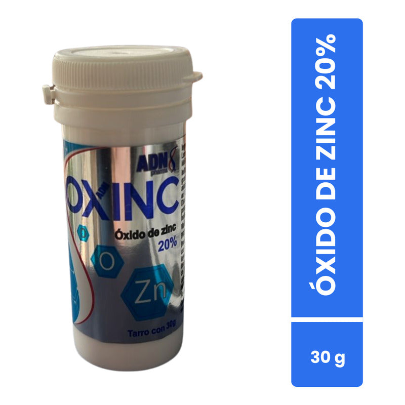 Pomada De Oxido De Zinc 20% Tarro Con 30 G Adn Pharma Oxinc Neutra