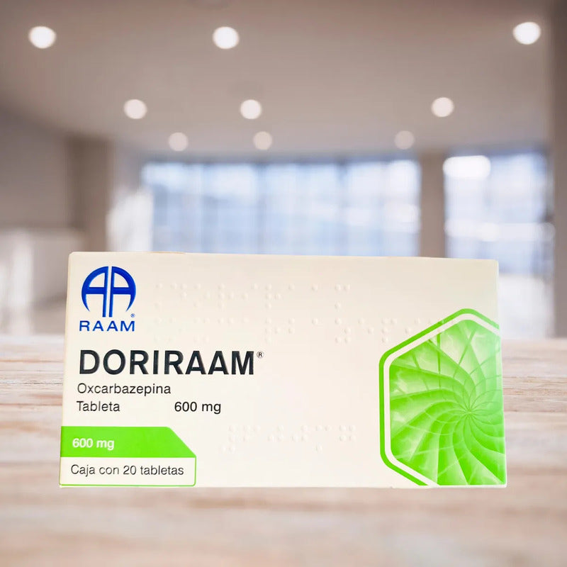 Doriraam Oxcarbazepina 600 Mg Caja Con 20 Tabletas Raam