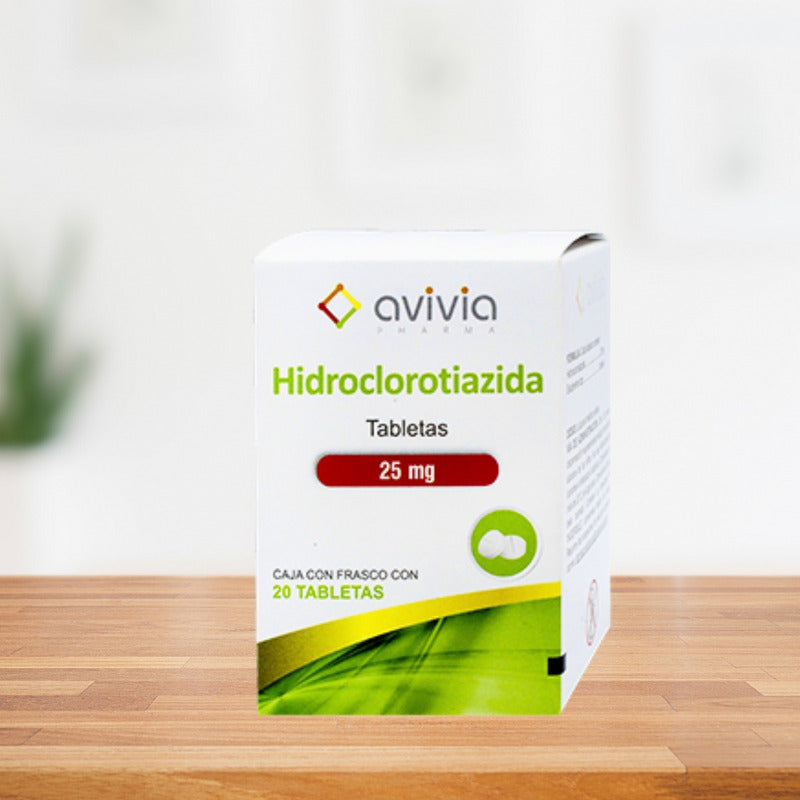 Hidroclorotiazida 25 Mg 6 Cajas 20 Tabletas C/u Avivia
