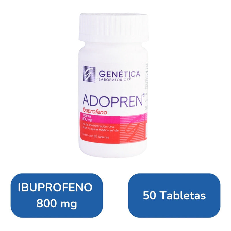 Adopren, Ibuprofeno 800 Mg 50 Tabletas
