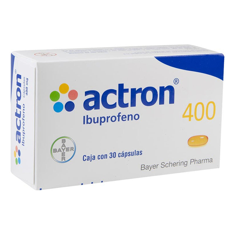 Actron Cápsula De Gelatina Blanda 400 Mg, 30 Cápsulas
