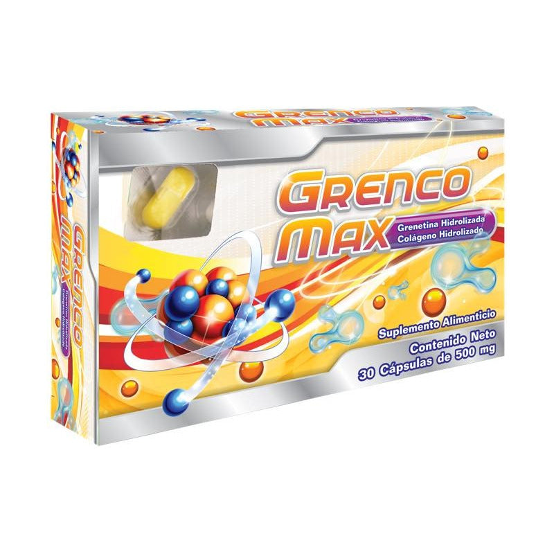 Grenco Max Grenetina / Colágeno 500 Mg 30 Cápsulas Natutech