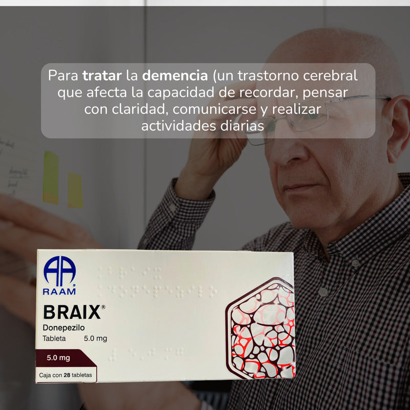 Braix Donepezilo 5 Mg Caja Con 28 Tabletas Raam