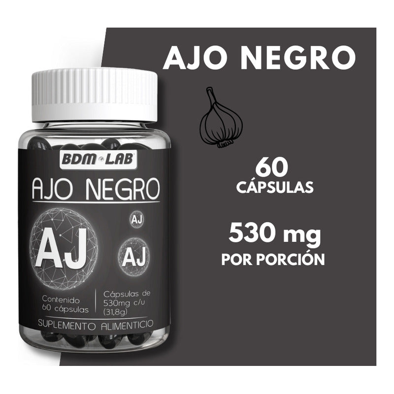 Ajo Negro Bdm Lab 60 Capsulas Sin Sabor