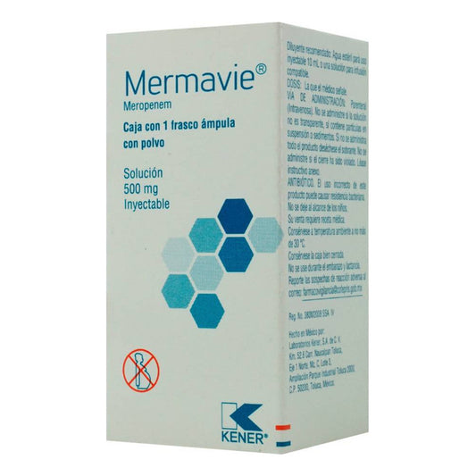 Mermavie Solución 500 Mg, 1 Frasco Ámpula