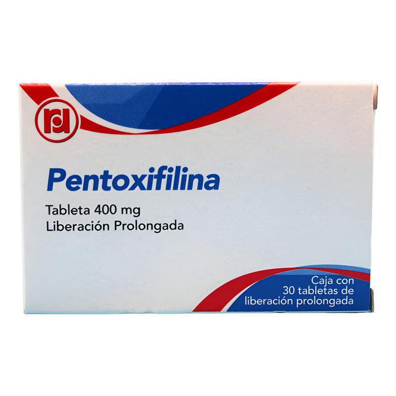Pentoxifilina Caja Con 30 Tabletas 400 Mg Randall