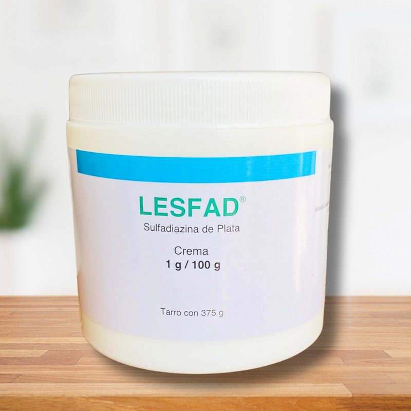 Lesfad Crema Sulfadiazina De Plata 1% 375g Fragancia Sin Fragancia