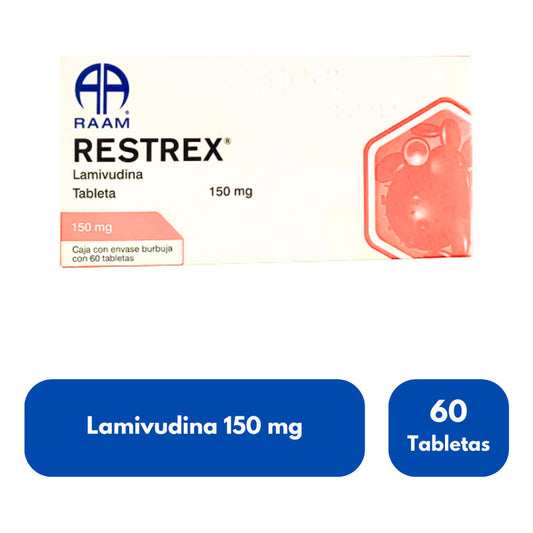 Lamivudina 150 Mg Restrex Caja Con 60 Tabletas Raam