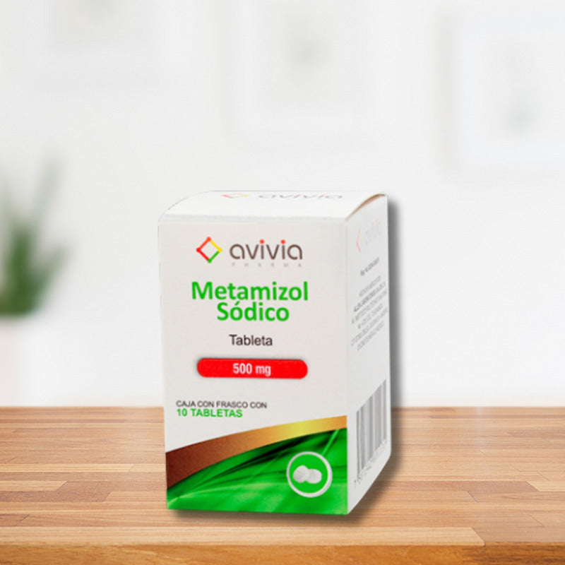 Metamizol Sódico 500 Mg 6 Frascos Con 10 Tabletas C/u Avivia
