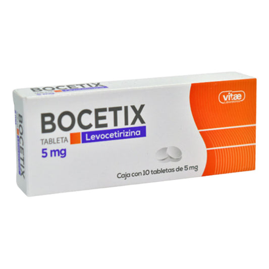Bocetix Caja Con 10 Tabs Levocetirizina 5 Mg Gel Pharma