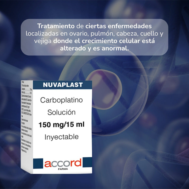 Nuvaplast Carboplatino 150mg / 15ml Inyectable Accord Farma