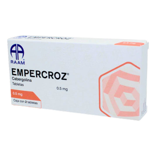 Empercroz Cabergolina 0.5 Mg Caja Con 2 Tabletas