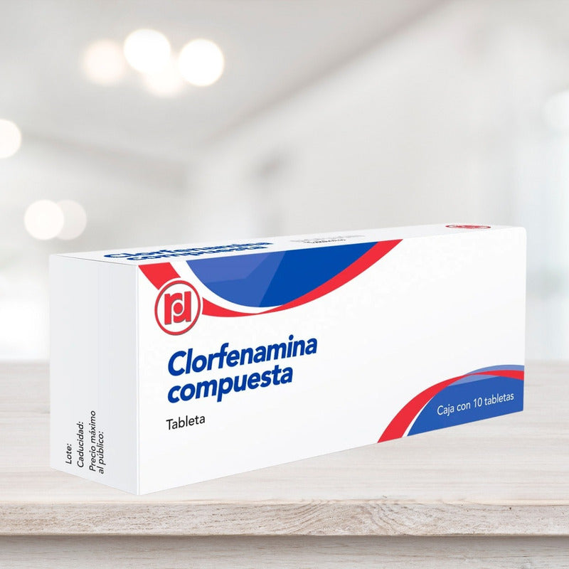 Clorfenamina Compuesta 500mg 10 Cjas 10 Tabletas C/u Randall