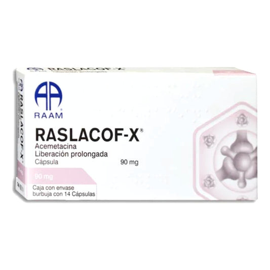 Acemetacina 90 Mg Raslacof Liberación Prolongada 14 Cápsulas