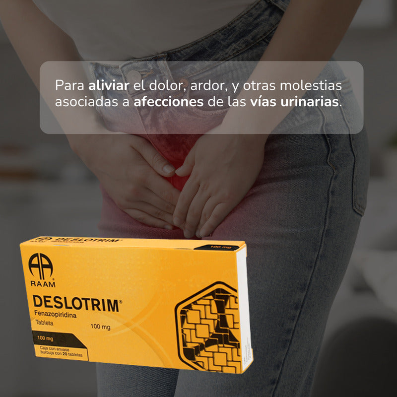 Deslotrim Fenazopiridina 100 Mg 2 Cajas 20 Tabletas C/u Raam