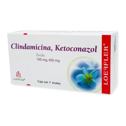 Clindamicina Ketoconazol 100/400 Mg 7 Óvulos Loeffler
