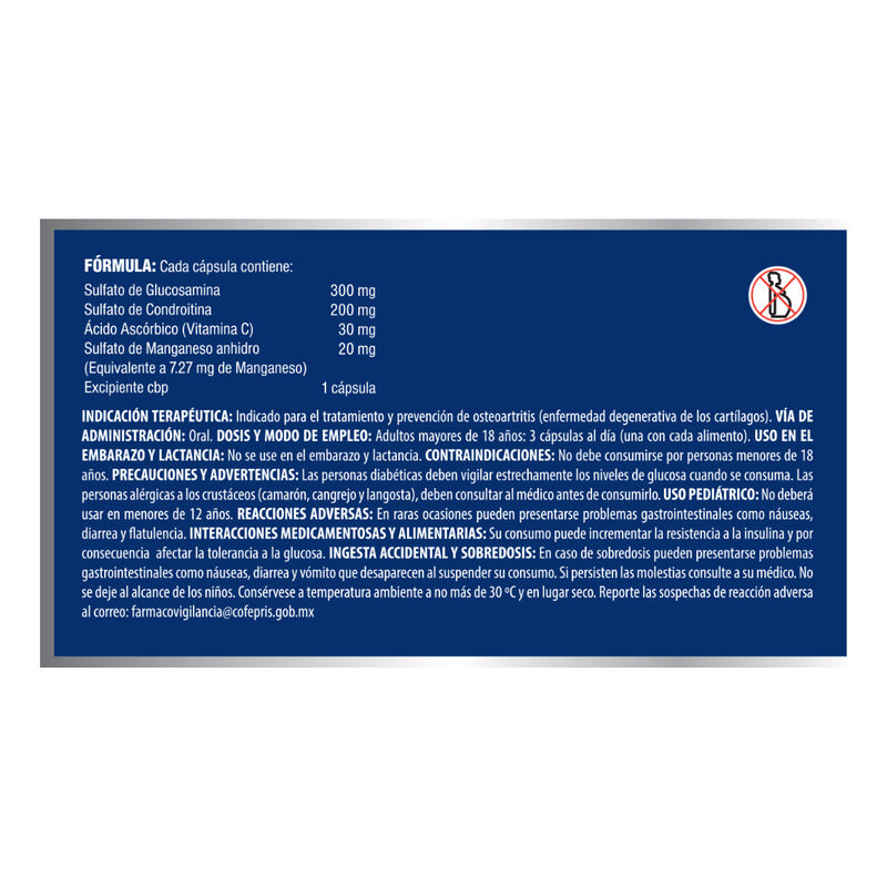 Carticap For Flucosamina Condroitina 3 Cjas 60 Capsulas C/u N/a