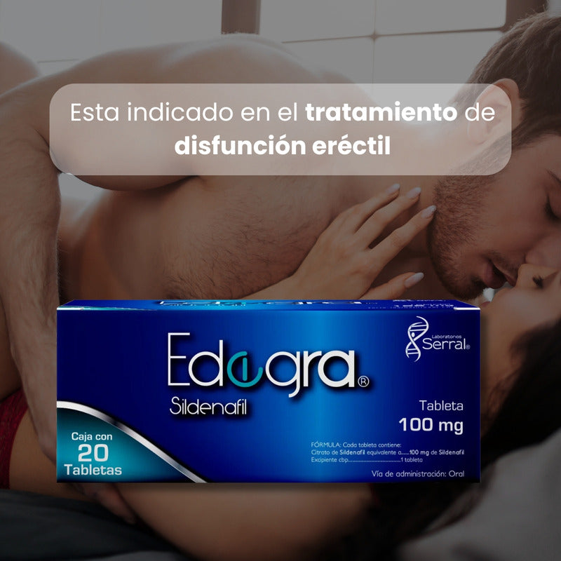 Edegra Sildenafil 100 Mg Caja Con 20 Tabletas Viagra