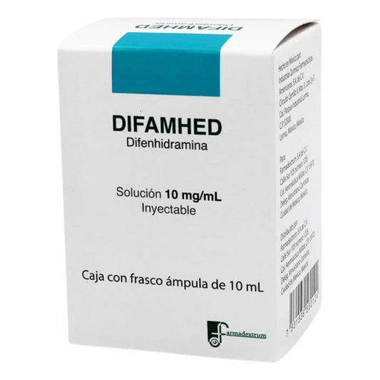 Difamhed Difenhidramina 10mg/ml Sol Inyec. 10ml Farmadextrum
