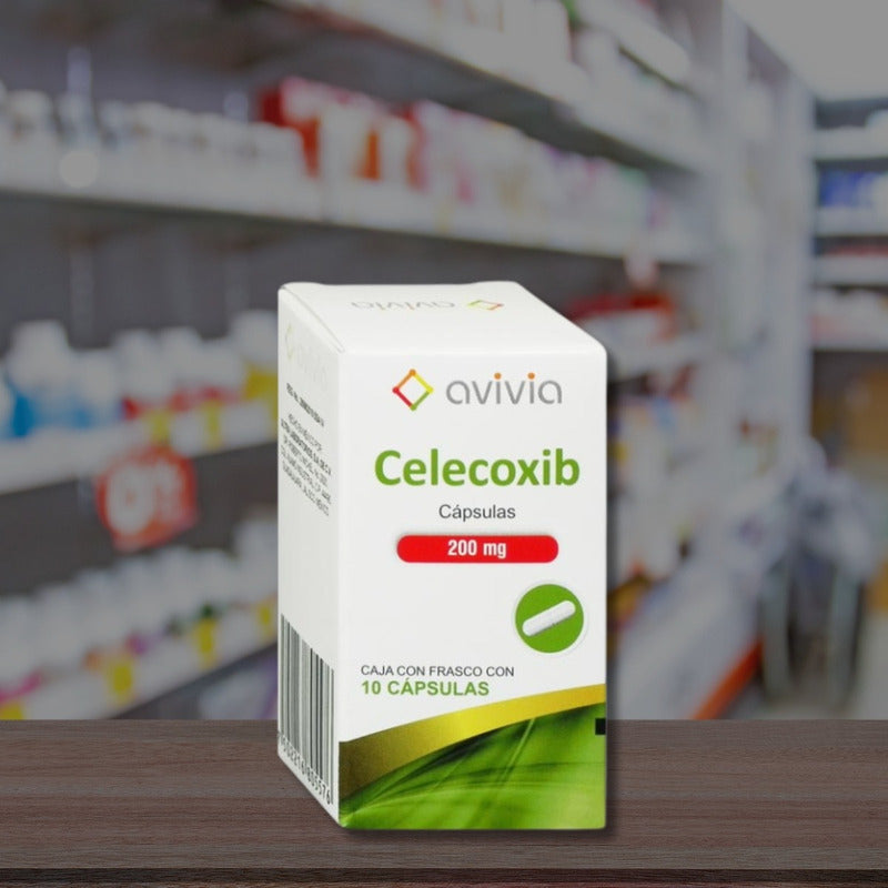 Celecoxib 200 Mg 4 Cajas 10 Cápsulas C/u Avivia Pharma
