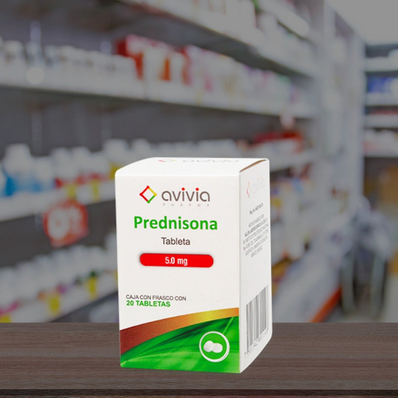 Prednisona 5 Mg 4 Frascos Con 20 Tabletas C/u Avivia