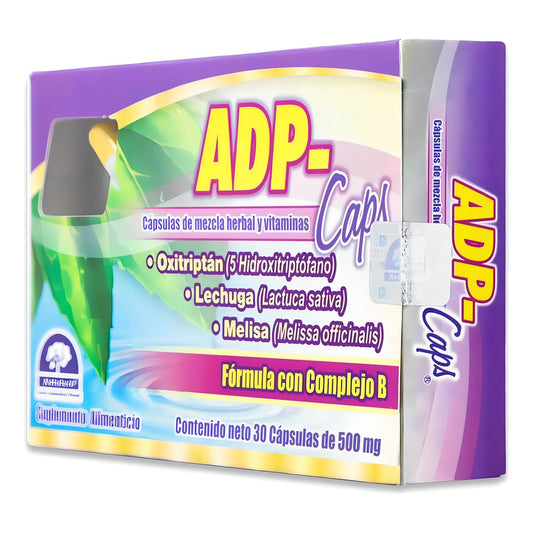 Adp Caps, 30 Capsulas De 500 Mg, Natutech Sabor Sin Sabor