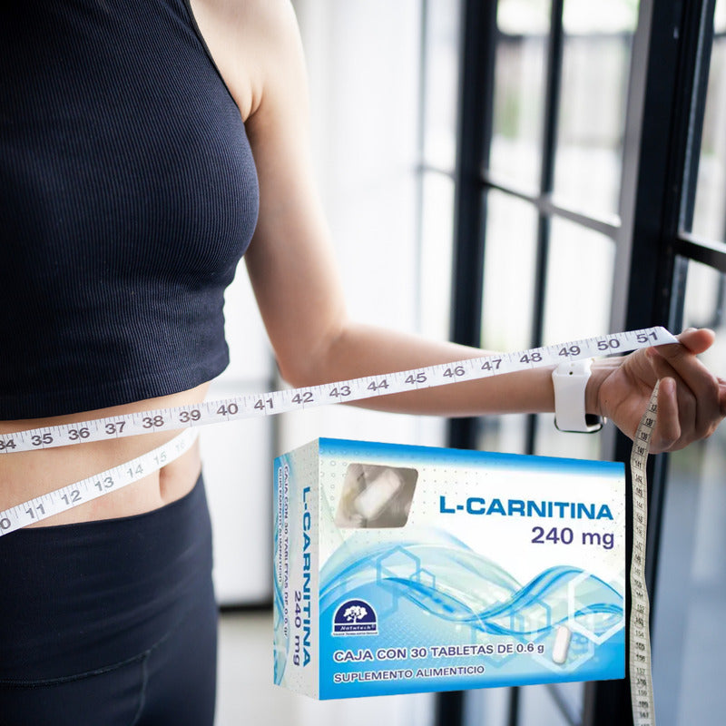 L-carnitina 240 Mg 30 Tabletas De 0.6 G C/u Natutech Sin Sabor