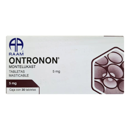 Ontronon Montelukast 5 Mg 30 Tabletas Masticables Raam