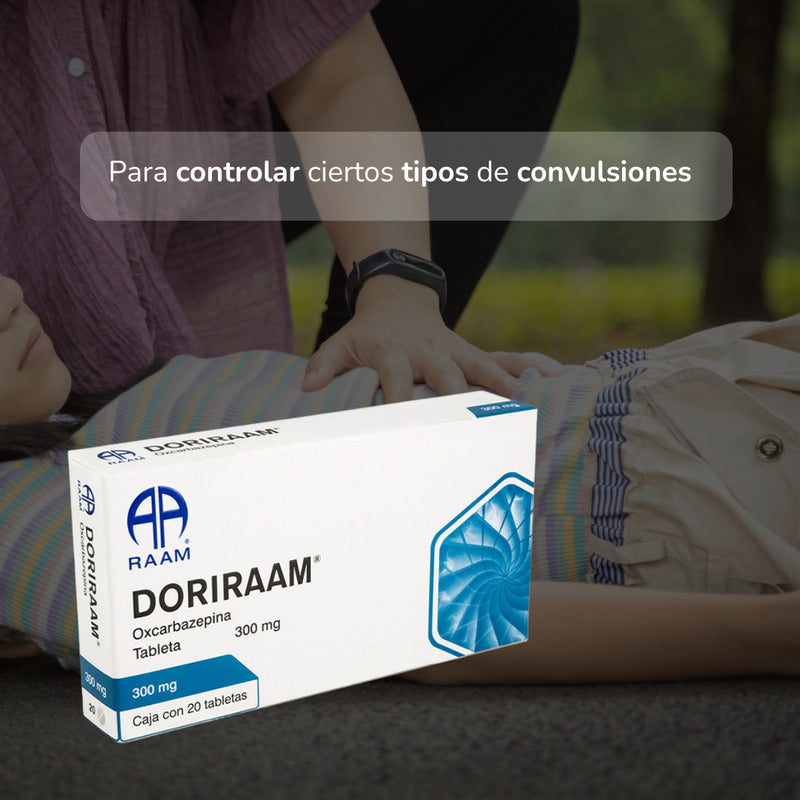 Doriraam Oxcarbazepina 300 Mg 2 Cajas 20 Tabletas C/u Raam