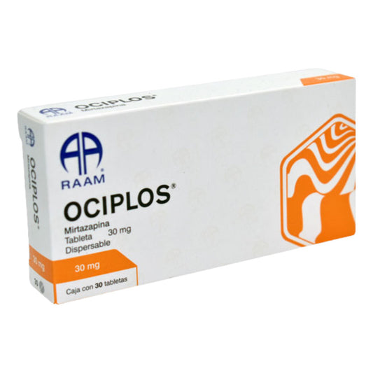 Mirtazapina Ociplos Caja 30 Mg Con 30 Tabletas Dispersables