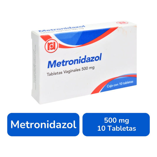 Metronidazol 500 Mg Caja Con 10 Tabletas Vaginales Randall