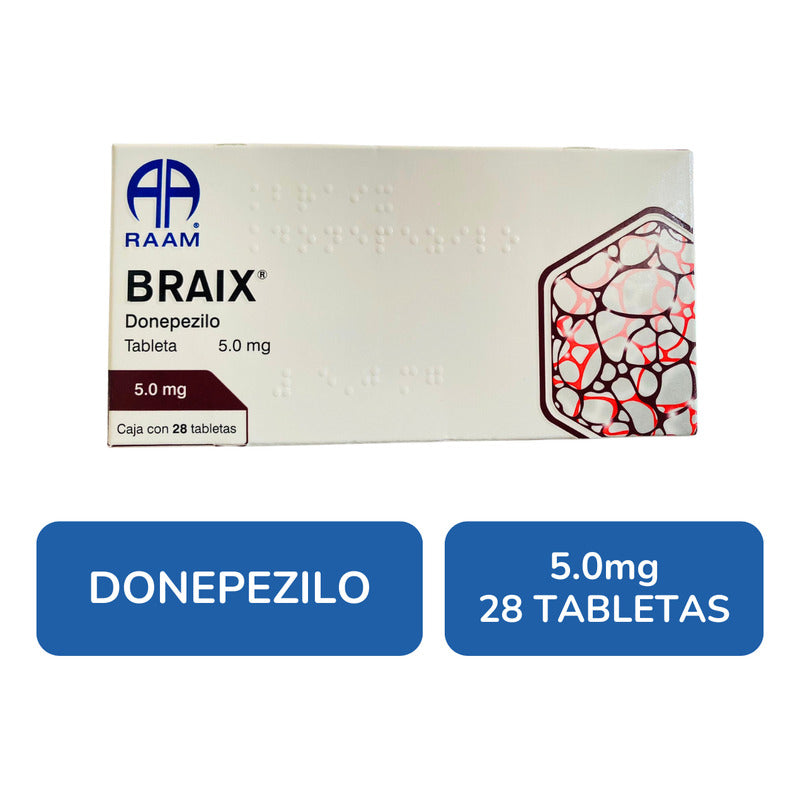 Braix Donepezilo 5 Mg Caja Con 28 Tabletas Raam
