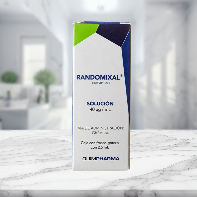 Randomixal Travoprost 40 Mcg Frasco Con 2.5 Ml Quimpharma