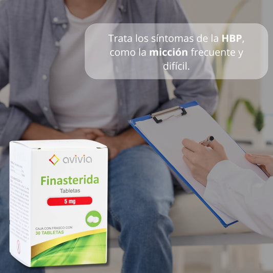 Avivia Finasterida 5mg 2 Frascos Con 30 Tabletas C/u