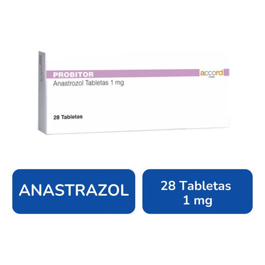Probitor Anastrozol 1 Mg Con 28 Tabletas Accord Farma
