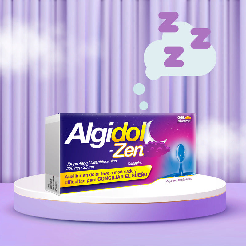 Algidol Zen Ibuprofeno/difenhidramina 4cjs 10 Caps Gelpharma