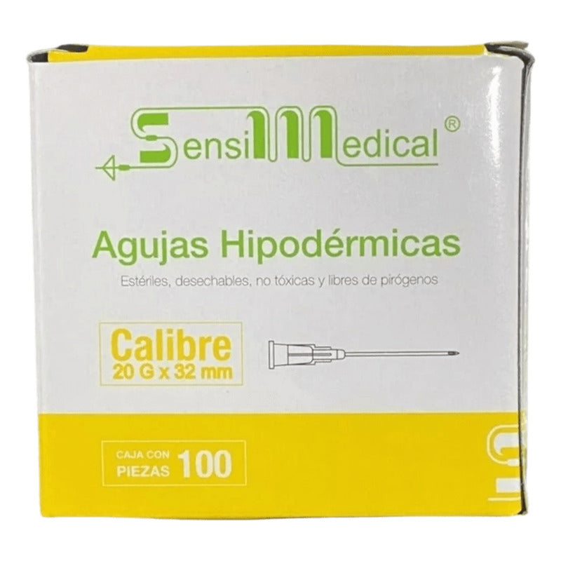 Jeringa De 3 Ml Aguja De 20g X 32 Mm 100 Pzs Jayor