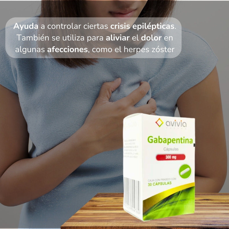 Gabapentina 300 Mg 2 Cajas Con 30 Cápsulas C/u Avivia Pharma