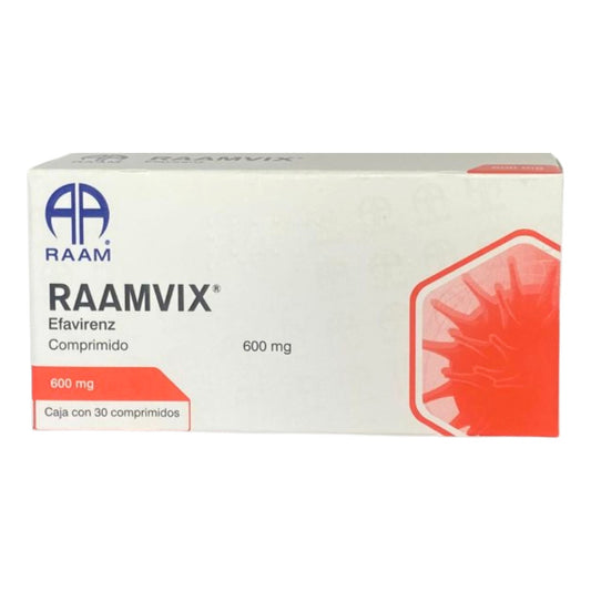 Raamvix Efavirenz 600 Mg Caja Con 30 Comprimidos