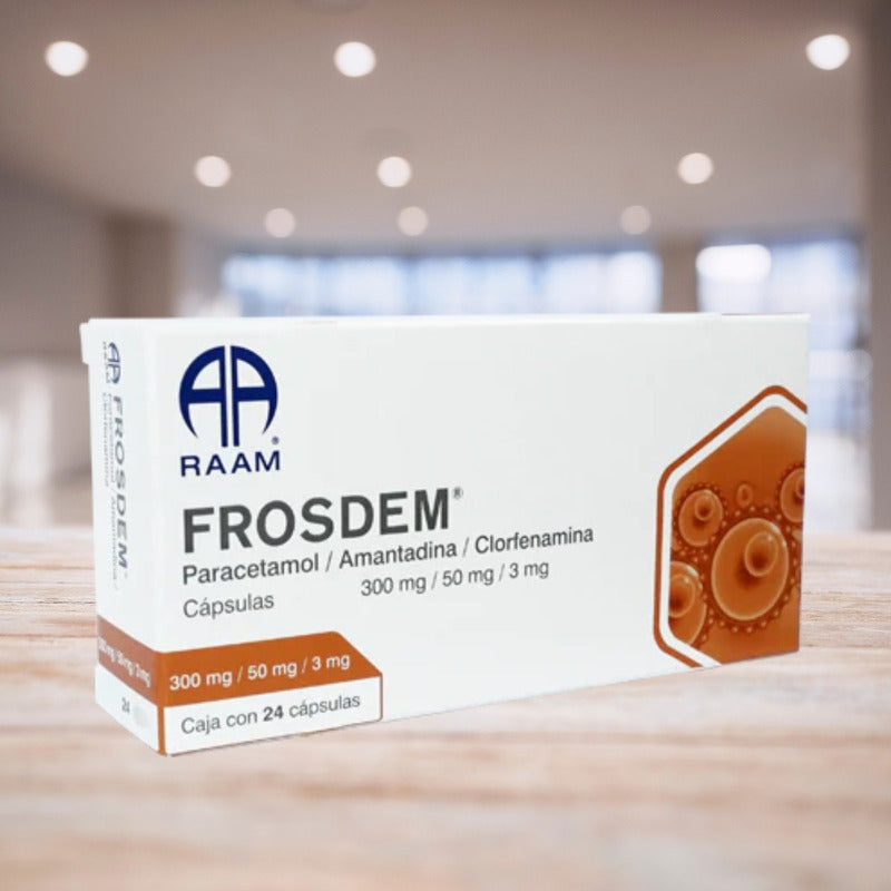 Frosdem Paracetamol Amantadina Clorfenamina 2cjs 24 Cápsulas