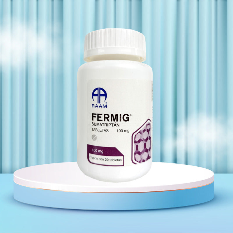 Fermig Sumatriptan Raam 100mg Frasco Con 20 Tabletas